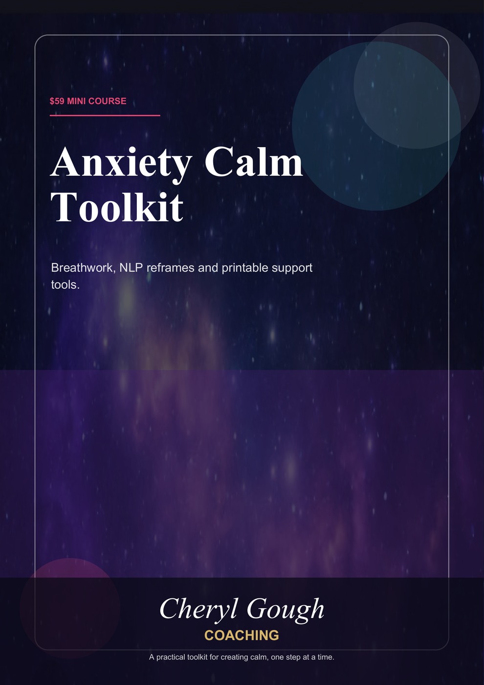 Anxiety Calm Toolkit cover